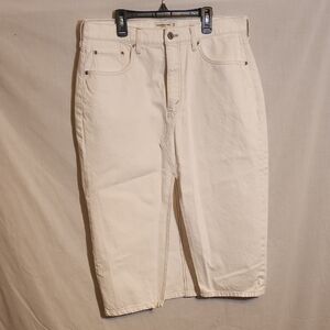Abercrombie & Fitch Cream High Rise Pants